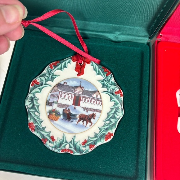 Lot (7) Longaberger Christmas ornaments/tie-on Collector’s Club/Snowfrie… - Picture 6 of 11